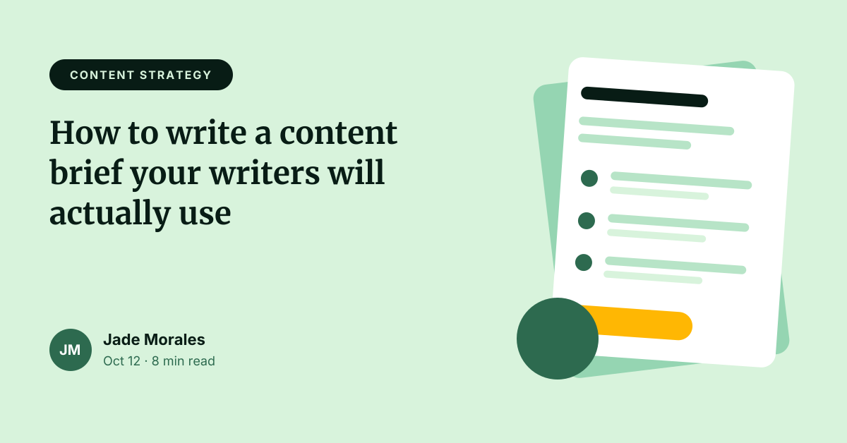 Preview of the Blog Featured Image template: article header with category tag, title, byline and illustration