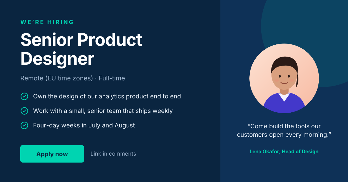 Preview of the LinkedIn Hiring Post template: “we’re hiring” post with role highlights and a hiring-manager quote